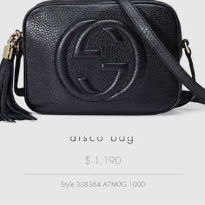 Gucci Soho Small Leather Disco Bag